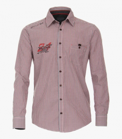 Camasi - Camasa bumbac barbati CASA MODA Racing CasualFit roz carouri