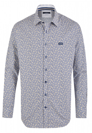 camasi dupa imprimeu - Camasa barbati DANIEL HECHTER Modern Fit bleumarin print