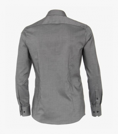 Camasa maneca lunga barbati VENTI uni Modern Fit gri inchis [1]