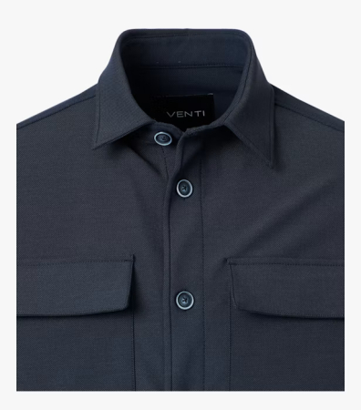 Camasa overshirt barbati VENTI  bleumarin [2]