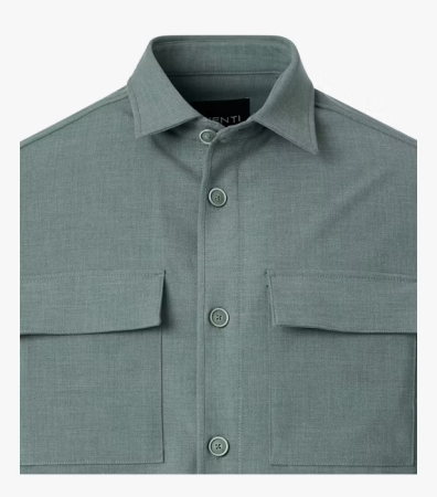 Camasa overshirt barbati VENTI verde [2]