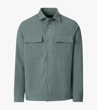 camasi culoare uni - Camasa overshirt barbati VENTI verde