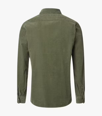 Camasa overshirt catifea velur bumbac CASA MODA Casul Fit verde [1]