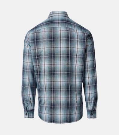 Camasa overshirt bumbac barbati CASA MODA turcoaz carouri [1]
