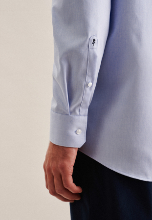 Cămașă business bărbați twill Seidensticker Regular Not Iron bleu [3]