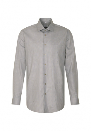 Camasi - Cămașă business bărbați twill Seidensticker Regular cerculete bej/bleu