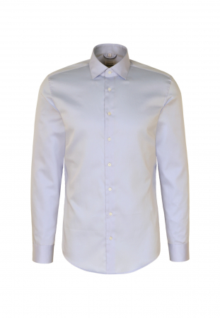 Camasi - Camasa bumbac satin NON_IRON barbati SEIDENSTICKER Slim Fit bleu