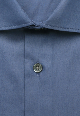 Camasa bumbac satin barbati SEIDENSTICKER 645070 slim albastru [1]