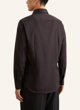 Camasa bumbac satin NON_IRON barbati SEIDENSTICKER Slim Fit negru [1]
