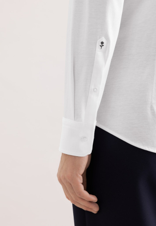 Camasa bumbac/modal barbati SEIDENSTICKER 850198 slim alb [3]