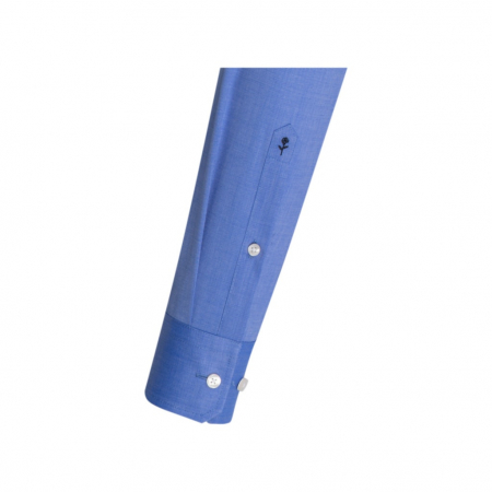 Camasa bumbac fil-a-fil NON-IRON barbati SEIDENSTICKER Slim albastru [2]