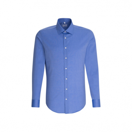 Camasi - Camasa bumbac fil-a-fil NON-IRON barbati SEIDENSTICKER Slim albastru