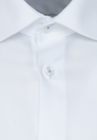Camasa bumbac structurat NON-IRON barbati SEIDENSTICKER Slim alb [5]