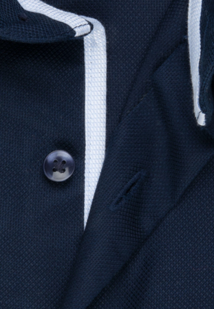 Camasa bumbac structurat NON-IRON barbati SEIDENSTICKER Slim bleumarin [1]