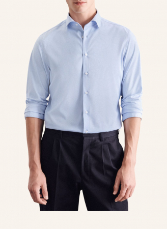 Camasa performance twill barbati SEIDENSTICKER Slim bleu [2]