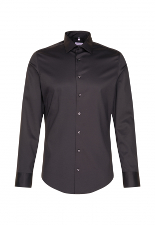 Camasi - Camasa performance twill barbati SEIDENSTICKER Slim negru