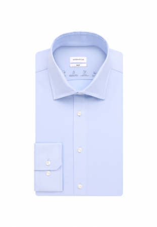 Camasa jerseu twill barbati SEIDENSTICKER Slim albastru [3]