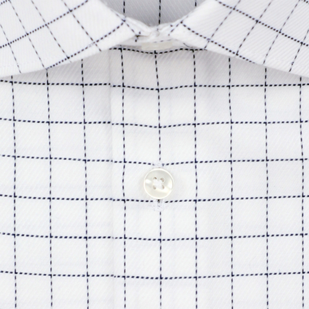 Camasa bumbac twill barbati SEIDENSTICKER Slim bleumarin carouri fine [1]