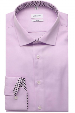 Camasi - Camasa bumbac twill SEIDENSTICKER SlimFit lila