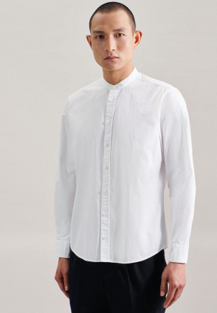 Camasi - Camasa tunica barbati bumbac twill SEIDENSTICKER Regular alb