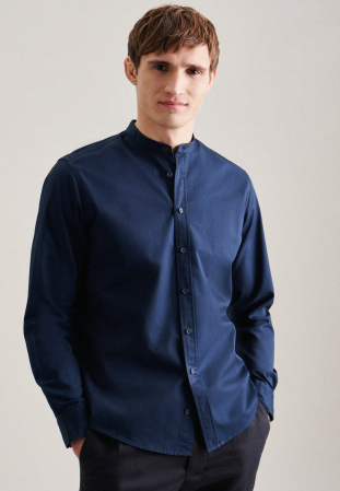 Camasi - Camasa tunica barbati bumbac twill SEIDENSTICKER Regular bleumarin
