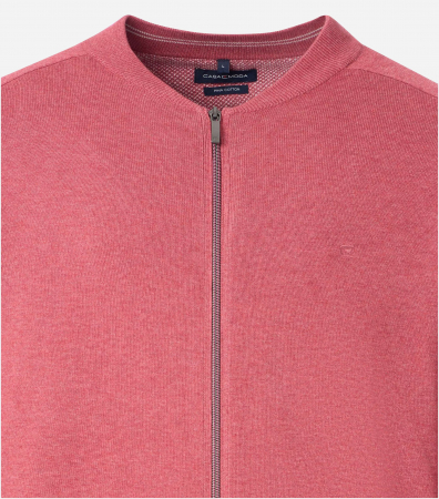 Cardigan fermoar bumbac Pima barbati CASA MODA 004440 roz [2]