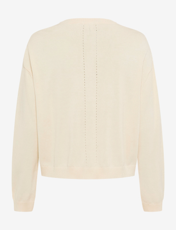 Cardigan bumbac femei BRAX ANN crem [6]