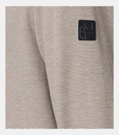 Cardigan bumbac structurat fermoar buzunare barbati CASA MODA bej [3]