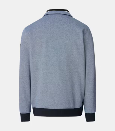 Cardigan buzunare  bumbac barbati CASA MODA albastru pepit [1]