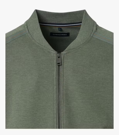 Jacheta cardigan fermoar buzunare barbati CASA MODA kaki [2]