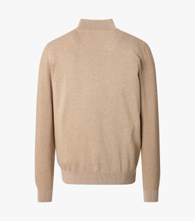 Cardigan buzunare fermoar bumbac barbati CASA MODA bej [1]