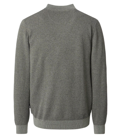 Cardigan fermoar buzunare bumbac barbati CASA MODA oliv [1]