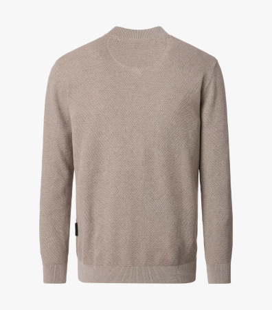 Cardigan fermoar buzunare bumbac barbati CASA MODA bej [1]