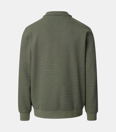 Cardigan buzunare fermoar barbati CASA MODA verde [1]