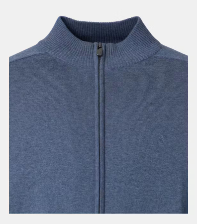 Cardigan guler ridicat CASA MODA 004450 albastru [2]