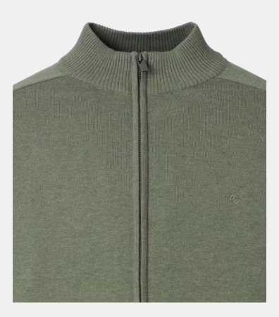Cardigan guler ridicat CASA MODA 004450 verde [2]