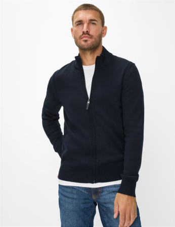 Cardigan lana/bumbac barbati BRAX JAKE bleumarin [2]
