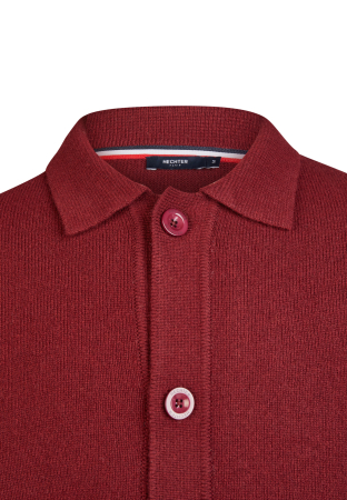 Cardigan lana nasturi barbati HECHTER visiniu [2]