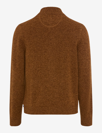 Cardigan lana nasturi barbati BRAX JEFF 272358-70133100 maro melanj [1]