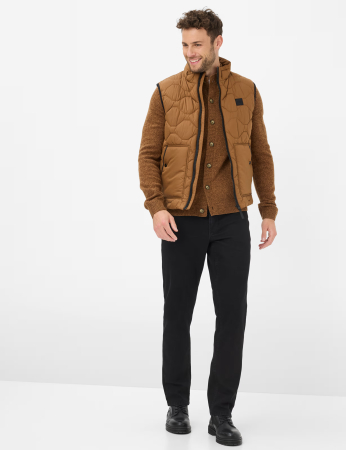 Cardigan lana nasturi barbati BRAX JEFF 272358-70133100 maro melanj [3]