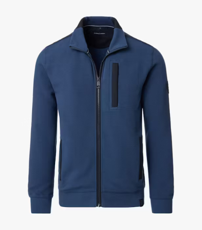 pulover cardigan - Pulover zcrdigan sport bumbac barbati CASA MODA turcoaz