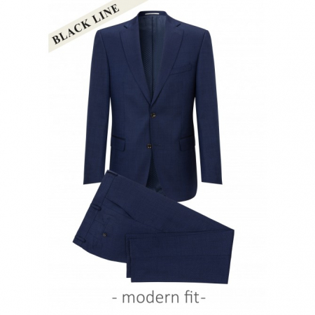 Pantaloni mix&match CARL GROSS BLACK LINE Stevenson pentru costum Modern Fit albastru [5]
