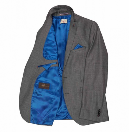 Sacou mix&match CLUB of GENTS Camden pentru costum Slim Fit gri [2]