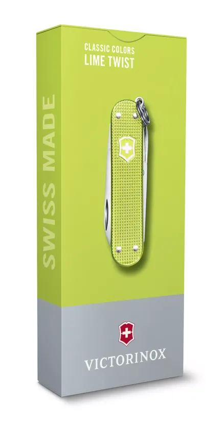 Cutit de buzunar multifunctional VICTORINOX Classic SD ALOX 7 functii Lime Twist verde [1]
