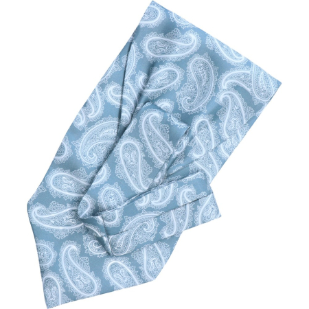 Accesorii - Cravata Ascot matase barbati LINTA bleu paisley