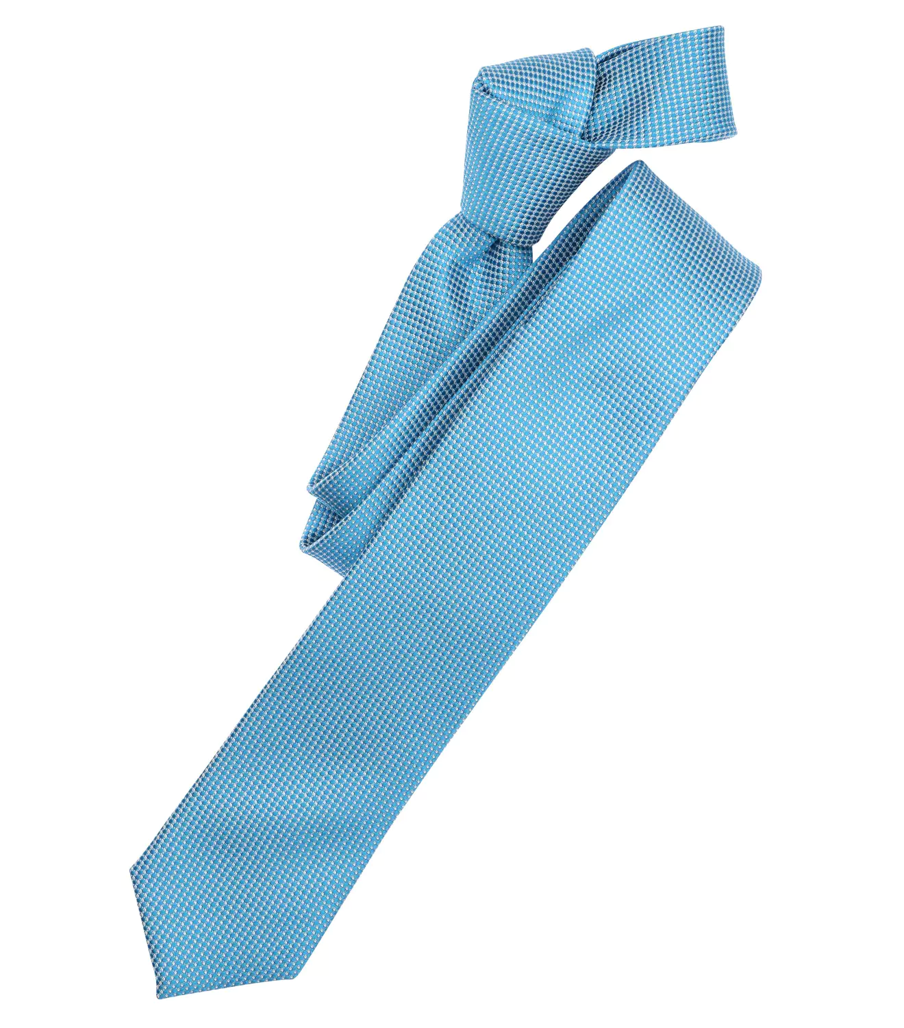 Accesorii - Cravata matase ingusta VENTI 6cm turcoaz cerculete