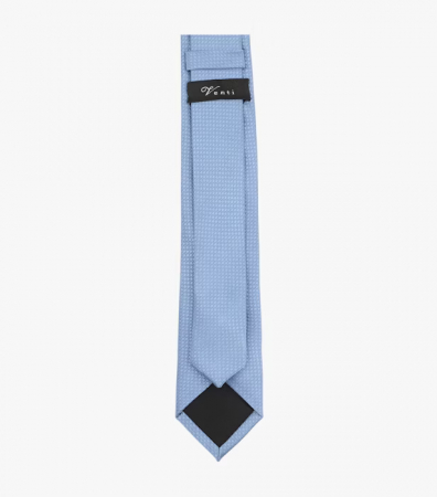 Cravata matase ingusta VENTI 6cm patratele bleu [1]