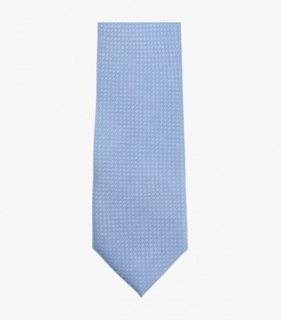 Cravata matase ingusta VENTI 6cm patratele bleu [2]