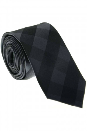 Accesorii - Cravata matase VENTI 6cm antracit romburi