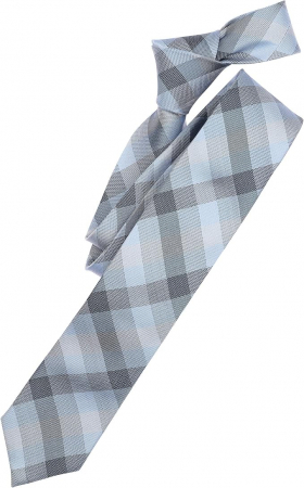 Accesorii - Cravata matase ingusta VENTI 6cm bleu carouri